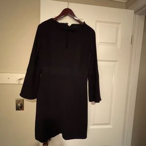 Gorgeous black dress with bell sleeves & lace detail